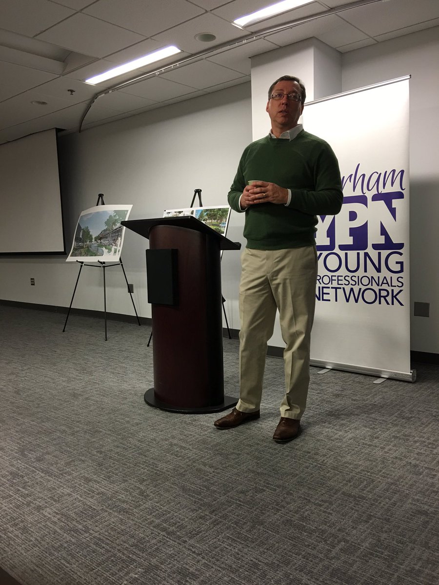 DurhamYPN's tweet photo. Bob Geolas talks about being fascinated about building communities and arts as a child. #DurhamYPN https://t.co/nsA4ncNQwt