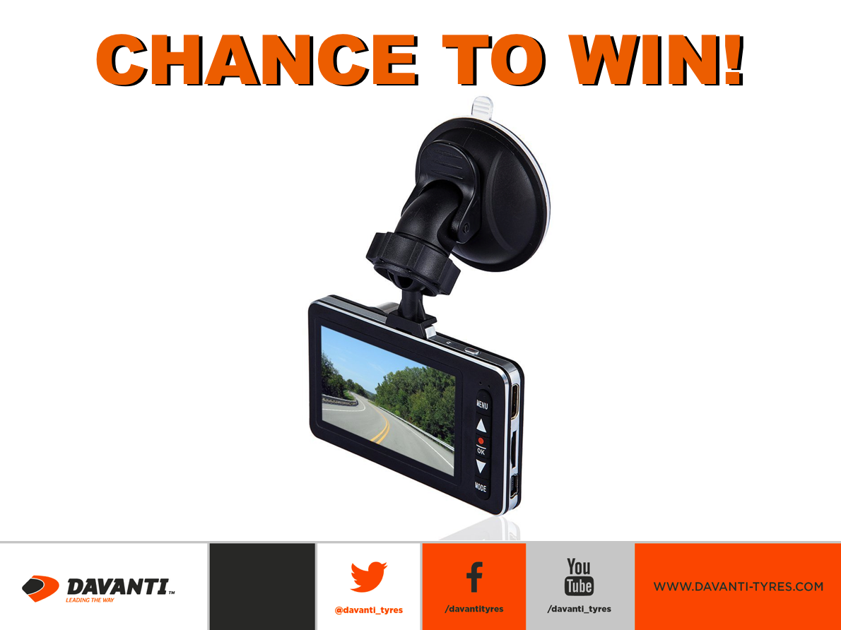 Davanti_Tyres's tweet photo. #Win a DB Power Dashcam worth £50. RT by 11:59pm 15th Feb to enter! T&amp;Cs: https://t.co/WYwh5k36fo #competition https://t.co/z5ekiOJ9RK