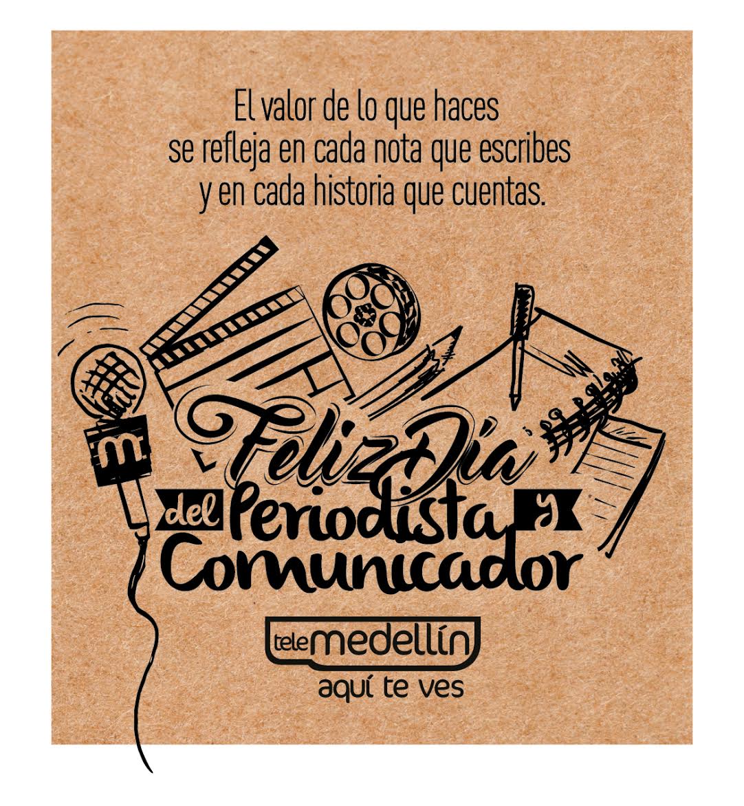 Telemedellin's tweet photo. #FelizDíadelPeriodista Pasión por mostrar la realidad y sus diferentes miradas. https://t.co/FbJvtkBm0f