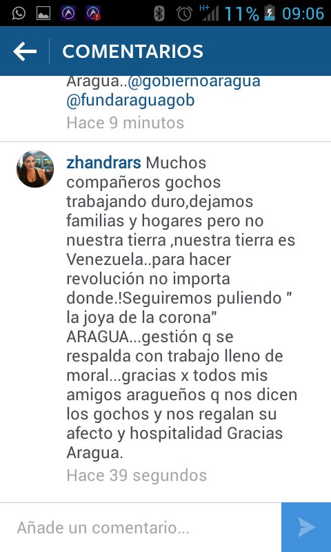 zhandrars's tweet photo. Yo también soy  gocha!@TareckPSUV @GobiernoAragua @FundAraguaGob  seguiremos puliendo la joya de la corona Aragua. https://t.co/vscF9OzDU1