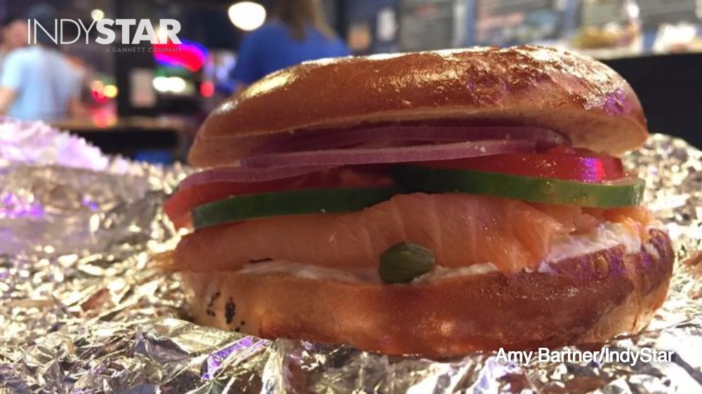 indystar's tweet photo. Happy #NationalBagelDay! Get good bagels and lox in Indy: https://t.co/9tBWMDf5gT https://t.co/uRta9Ex7zk
