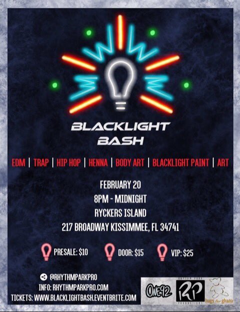 thrillnights's tweet photo. Who's free next Saturday???#BlacklightBash https://t.co/07iFNKnFDu