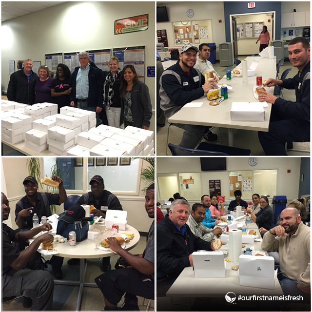 FreshPointInc's tweet photo. FreshPoint South Florida enjoying their #freshperks…it look’s delicious guys! https://t.co/4sc99z89ct