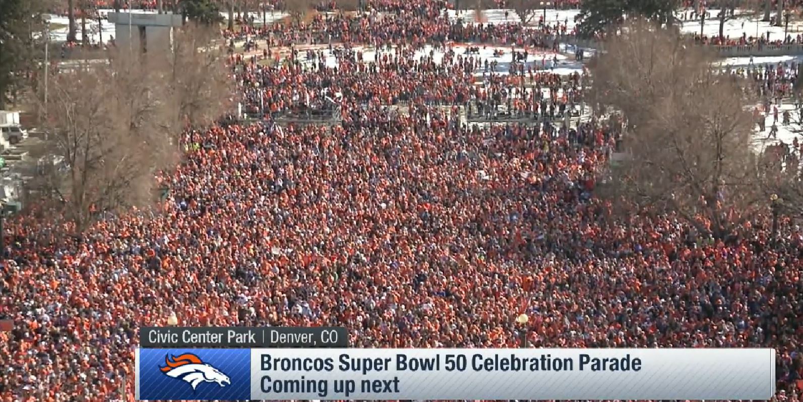 Big crowds for Broncos' Super Bowl parade