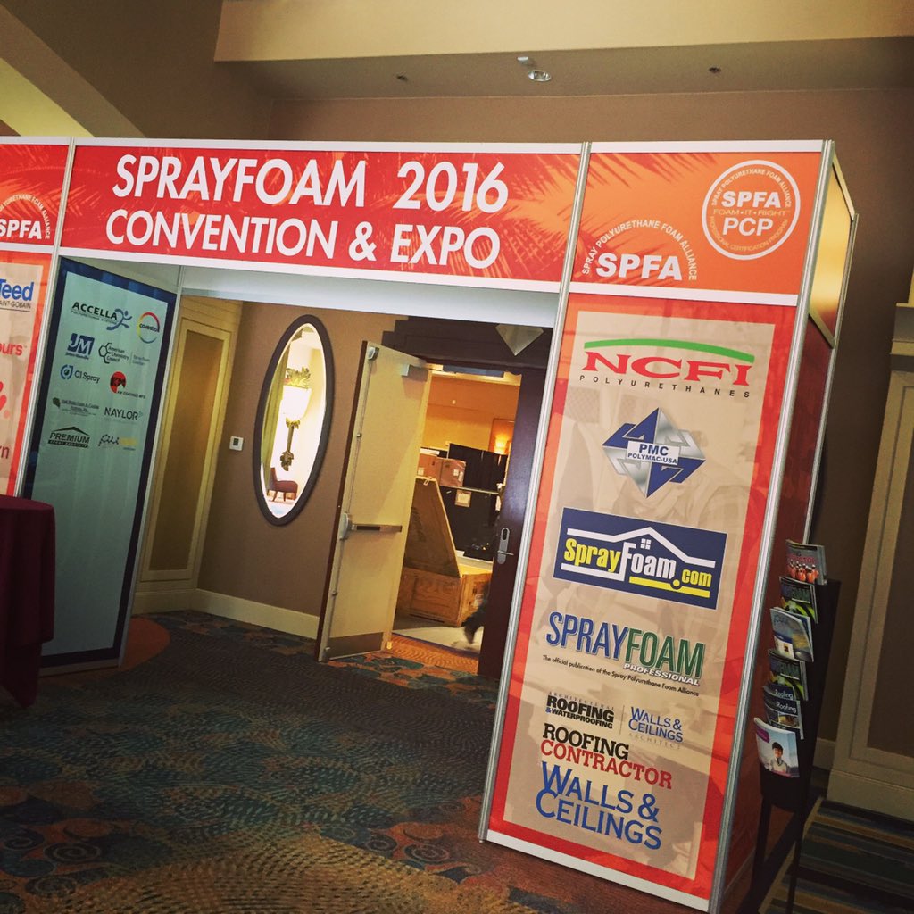 SprayFoam_com's tweet photo. We have arrived! #SprayFoam2016 #sprayfoam @TheSPFA #SPFA2016 @SprayFoam_com @SprayFoam_Mag https://t.co/WbDRtP9cd3