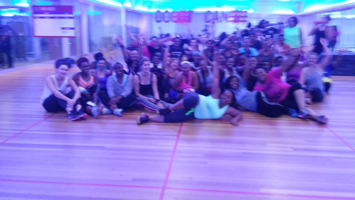 ndomasango's tweet image. Over 50 people in #BWC #Zumba @virginactiveSA #Happy #Fitness