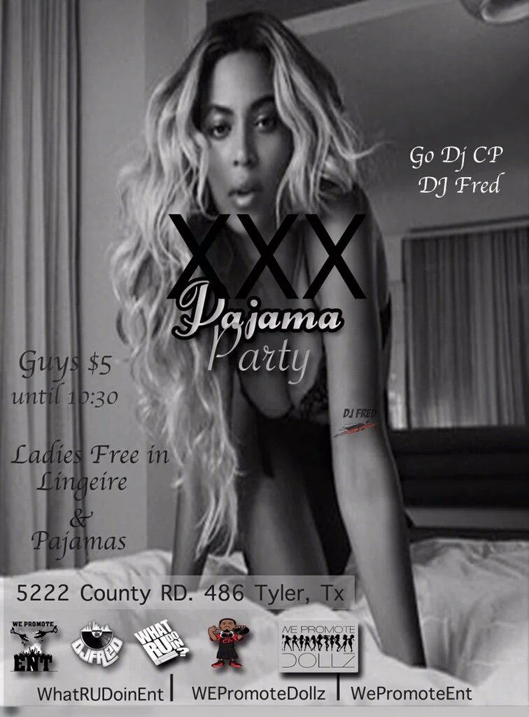 KIECEtheMC's tweet photo. Had TO MAKE 3 FLYERS FOR THIS HOE!!! #XXXPAJAMAPARTY #TJC17 #SFA19 #JCC19 https://t.co/Kn52qPLeED