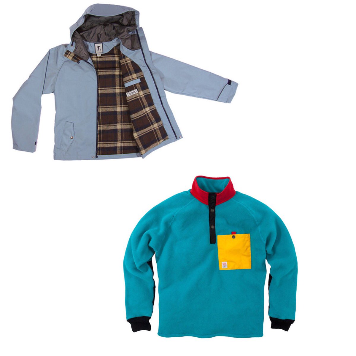 Layer up its cold &amp; wet out there. Our picks? Some #USAmade favorites <a href="/TopoDesignsUSA/">Topo Designs</a>  &amp; <a href="/FreemanSeattle/">Freeman</a>