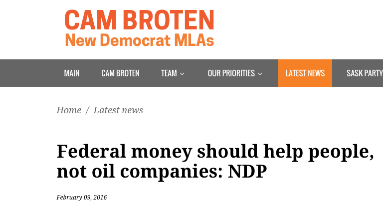 BradWall306's tweet photo. Really? @CamBroten doesn't think 1,200 SK energy jobs helps people? Don't let @Sask_NDP anywhere near our economy. https://t.co/ymhyAPYpvm