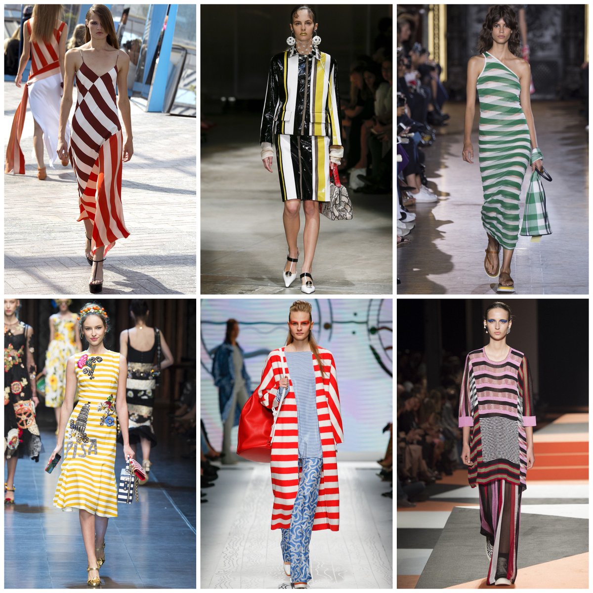 BritishVogue's tweet photo. It’s all about stripes for SS16. Take your dressing inspiration straight from the catwalks: https://t.co/rF04kIEps8 https://t.co/3lwrjz41YF