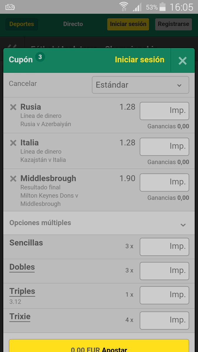 BarreraPicks's tweet photo. Pick1 combinada

Gana rusia futsal
Gana italia futsal 
Gana Middlesbrough 

@3.12 stake 1

#bet https://t.co/kPVYZhEhY4