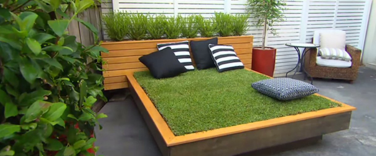 inhabitat's tweet image. How to make an amazing outdoor #grassbed #DIY: bit.ly/1SdLXny