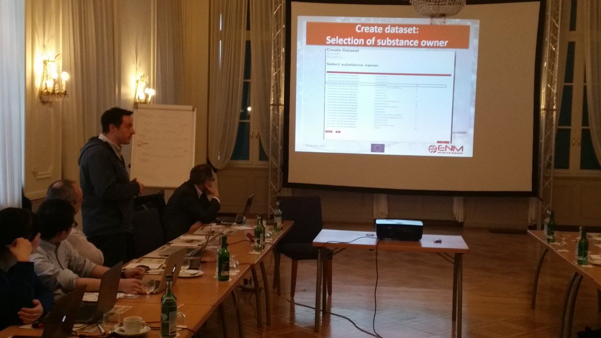 barryhardy's tweet photo. Philip Doganis creating a #dataset with Jaqpot Quatro #eNanoMapper meeting Basel https://t.co/xQa99kBmEJ