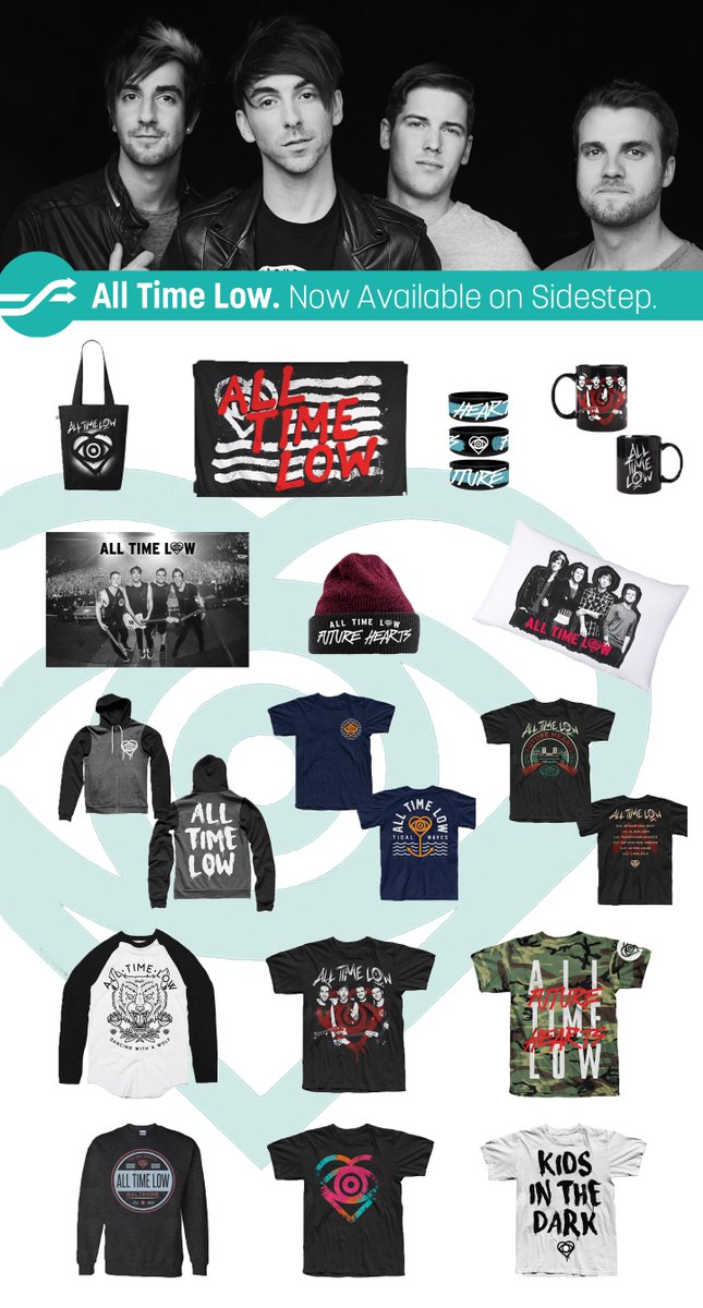 AllTimeLow's tweet photo. Quick reminder that if you're going to our UK shows, you can pre-order merch w/ @Sidestepapp https://t.co/psUoWmeKJk https://t.co/Xy0E1RJ8Cv