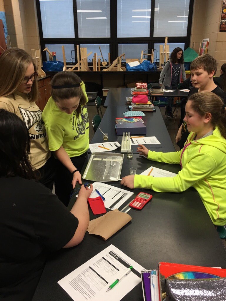 SciencePeel's tweet photo. Examining flow rate of "lava" #volcano #ScienceWithMrPeel https://t.co/bldflMc0et