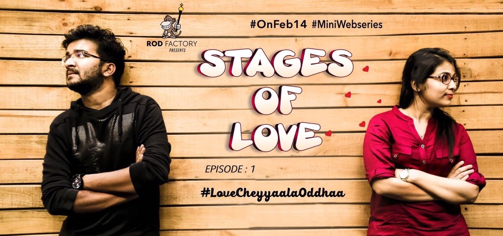 MounimaCh's tweet photo. A treat for you all on this Valentine's day 😀
#StagesOfLove
#LoveCheyyalaVaddha
#WebSeries
#SpreadLoveeeeee https://t.co/wejKRHbeVD