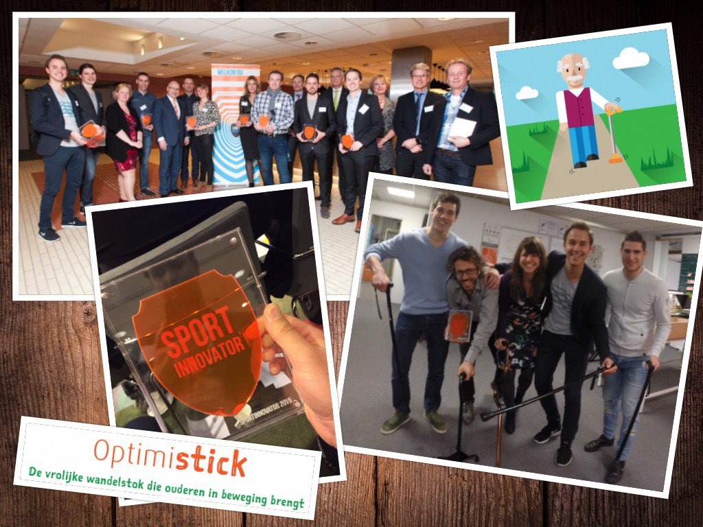 Springlab scoort opnieuw! Ditmaal de @Sportinnovator Prijs t.w.v. €25.000 voor de Optimistick! i.s.m.@VitilityEurope