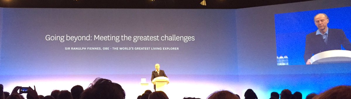 Alliotts's tweet photo. The world's greatest living explorer @ranfiennes is now speaking at #Xenocon. Amazing https://t.co/Zif85lyhHe
