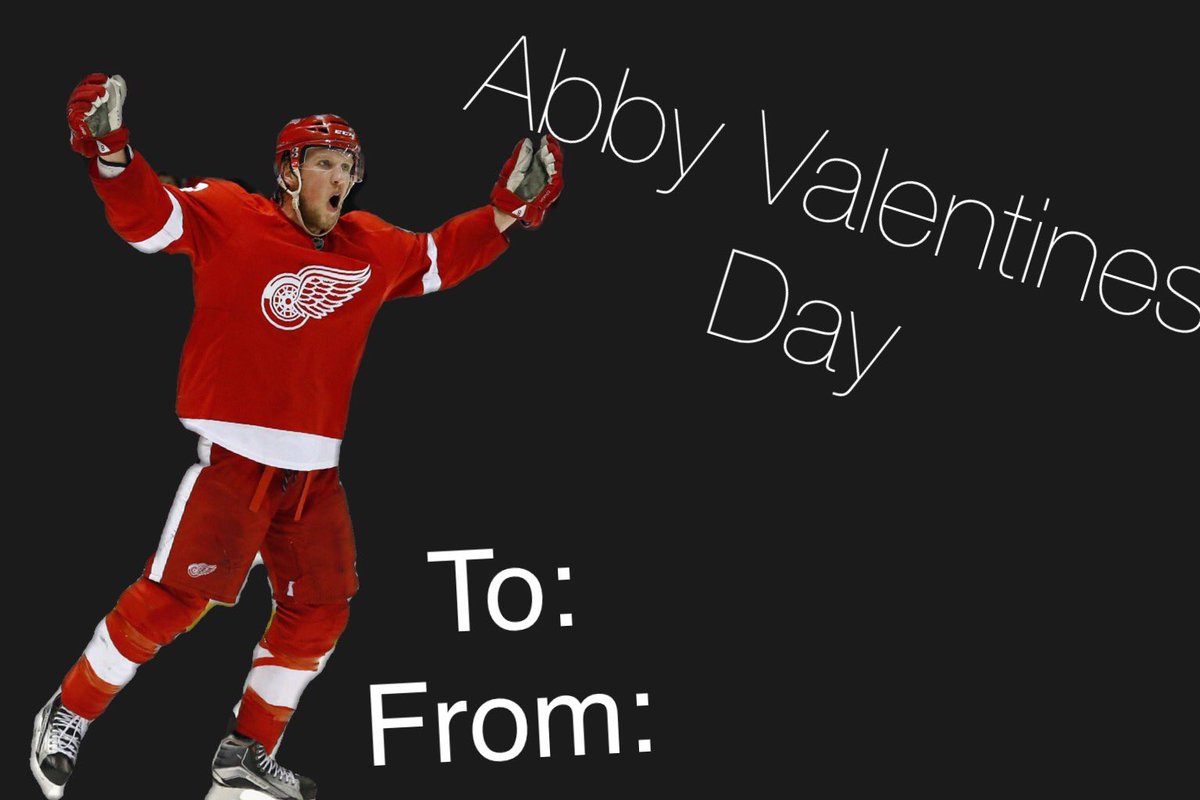 SpecStreamer's tweet image. To my abdelkader fans on Valentine's Day @DetroitRedWings