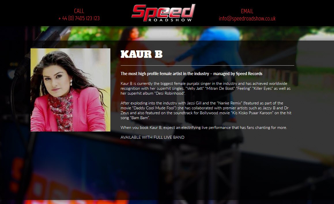 SpeedRecordsUK's tweet photo. @KaurBmusic @jassi1gill @IamAmrinderGill For Booking Enquirys in UK contact us. 07405 123123 https://t.co/IotgAKYmsd