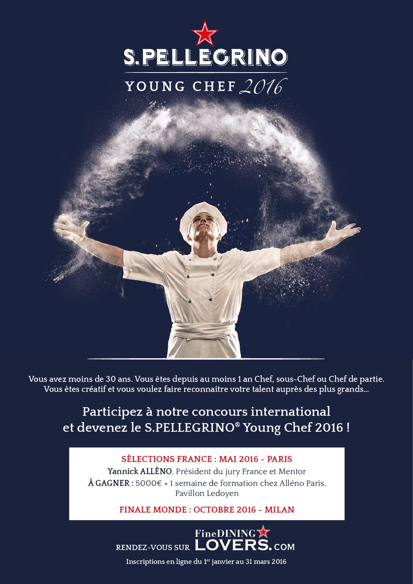 Yannick Alleno On Twitter Serez Vous Le S Pellegrino Young Chef 2016 Inscriptions Sur Https T Co Aefg1t4h6w Spyc Yannickalleno Https T Co Tchveefgiu