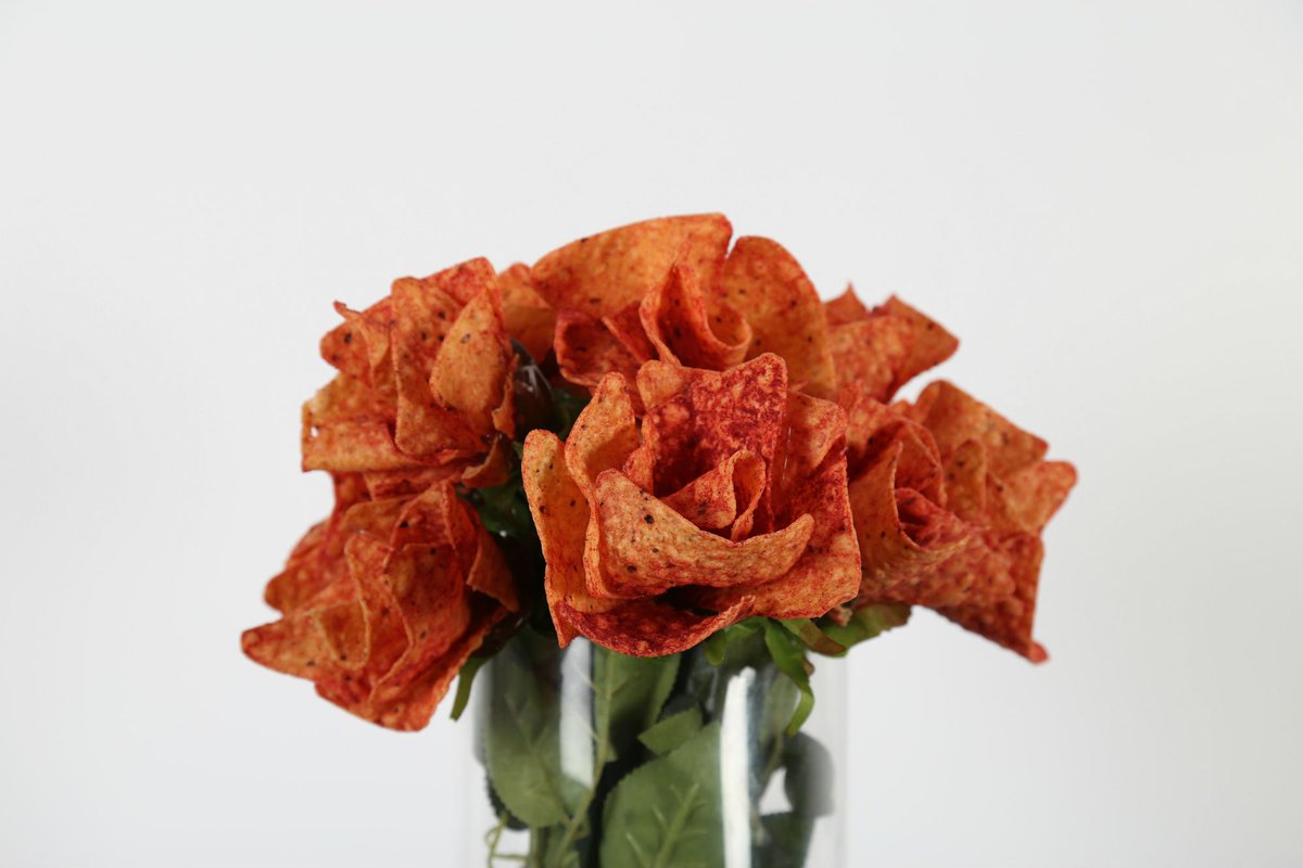 Eater's tweet photo. Doritos roses ensure elegantly bad breath this Valentine's Day https://t.co/iFwFsTH0vu https://t.co/fN8VNKdsOs