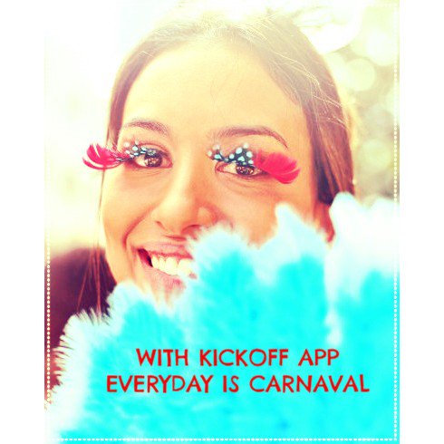 car5an's tweet photo. With #Kickoffapp everyday is #carnaval!
#Love #App #BeInLove #Celebrate #Festa #Fiesta #Party https://t.co/11N0kafeCd