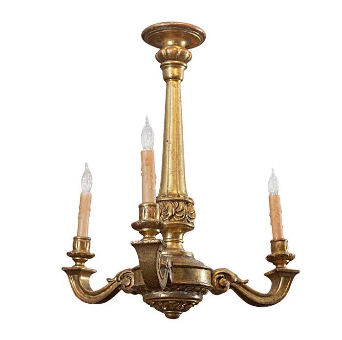 garden_court's tweet photo. #Giltwood 3-Light French Chandelier; electrified c 1890 #glam #statementChandelier #bling https://t.co/1ETAVNMhD7 https://t.co/Leb9LGJMZv
