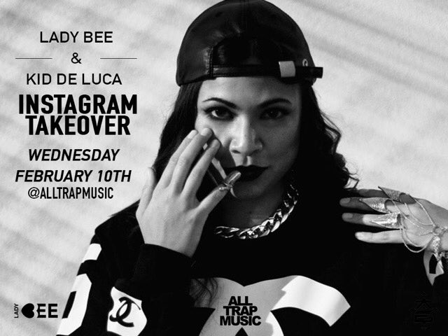 ladybeeofficial's tweet photo. Tomorrow we will do the @AllTrapMusic instagram #TakeOver #LadyBee #KidDeLuca #Feliciana #DropDown https://t.co/Tso8k7Lun5