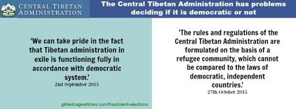 Tibetans in exile will only be free when their government provides democracy #TrueTibet gildedcagearticles.com/fraudulent-ele…