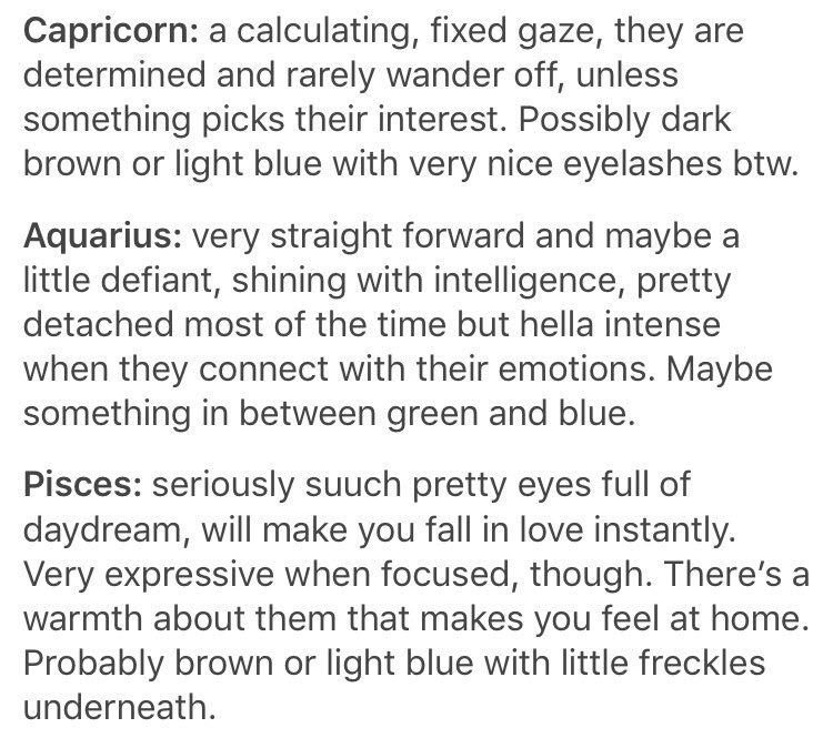 aesthetasrology's tweet photo. the signs gazes https://t.co/YMDmUU2RZI