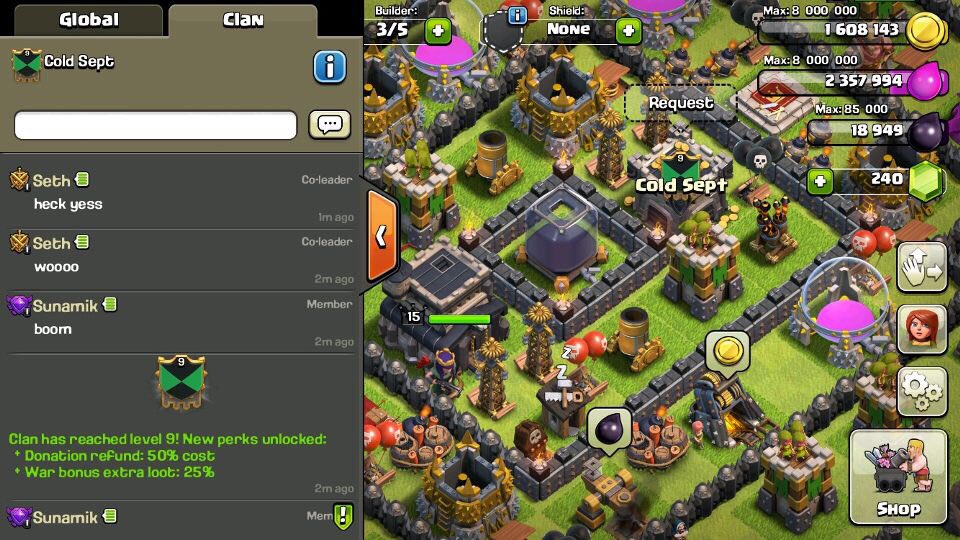 CastlesCoC's tweet photo. This just in... CLAN LEVEL 9!! https://t.co/VqwEv1SQdX