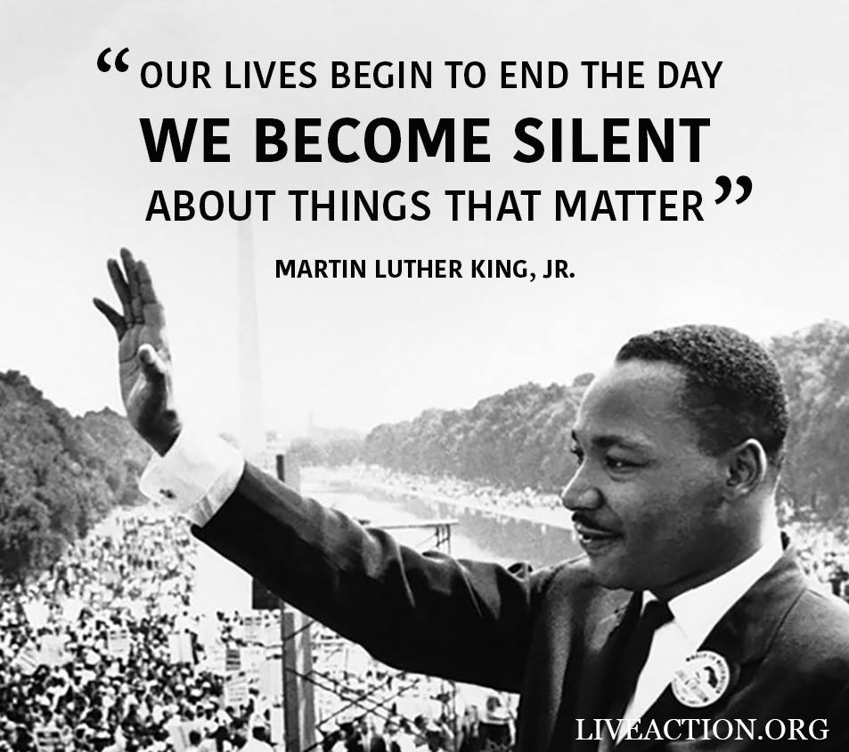 LiveAction's tweet image. Injustice perpetuates through silence. Continue speaking boldly for the protection and recognition of the preborn.