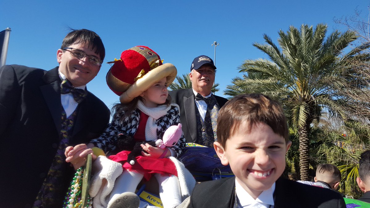 Krewe of Jefferson ready to roll! Happy Mardi Gras!