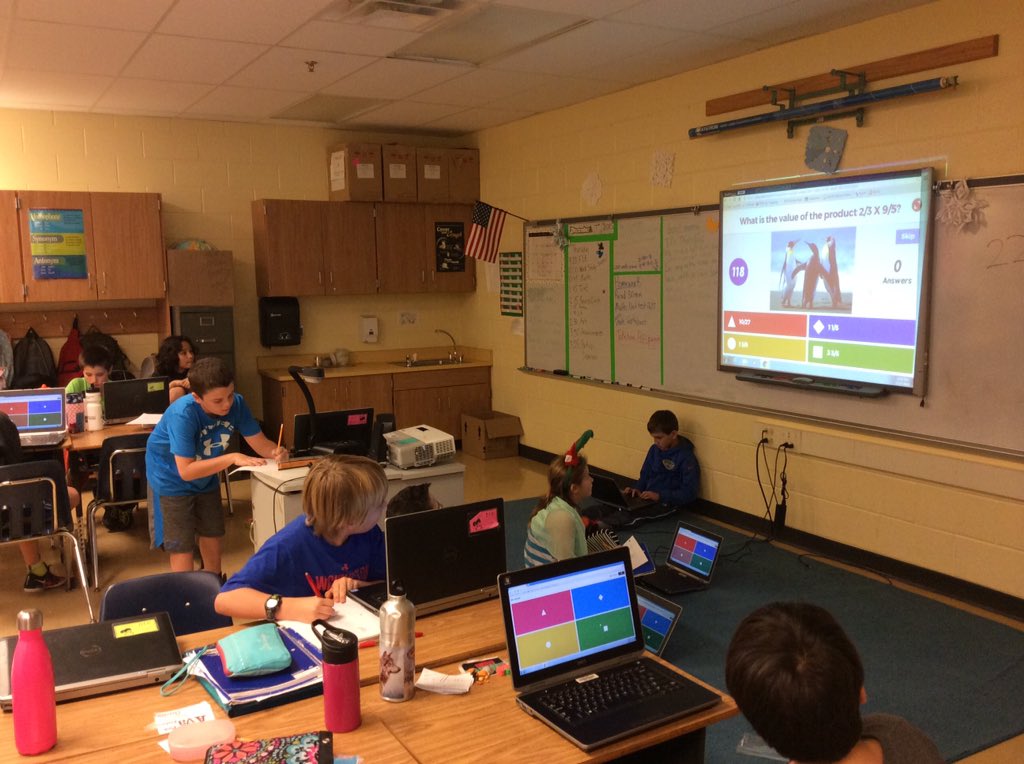 MsS_FSES5th's tweet photo. Math class loves kahoot for review! https://t.co/8NPp4qAWNr