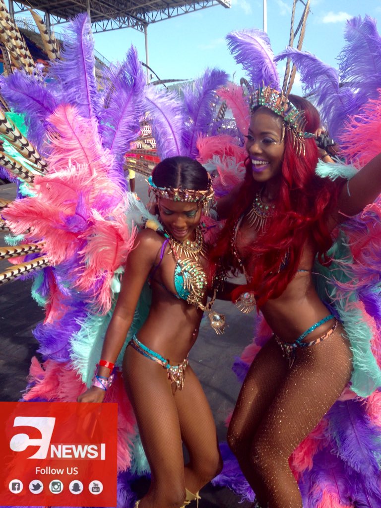 Miss T&amp;T Universe 2012 winner, Avionne Mark crosses the stage with YUMA at the Socadrome.