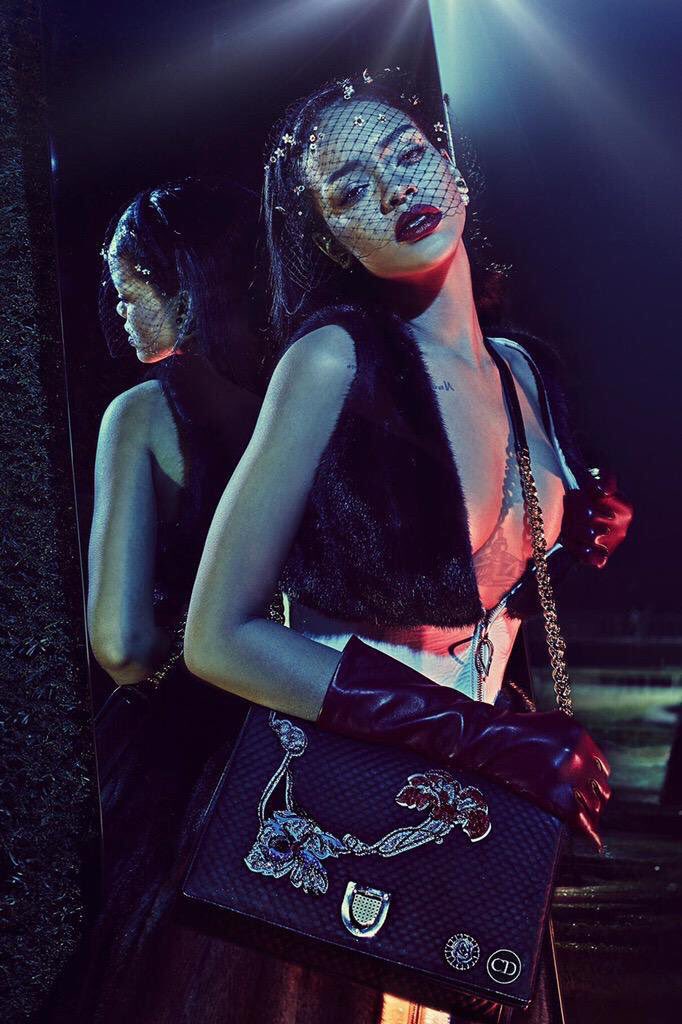 timelessbae's tweet image. Rihanna for Dior