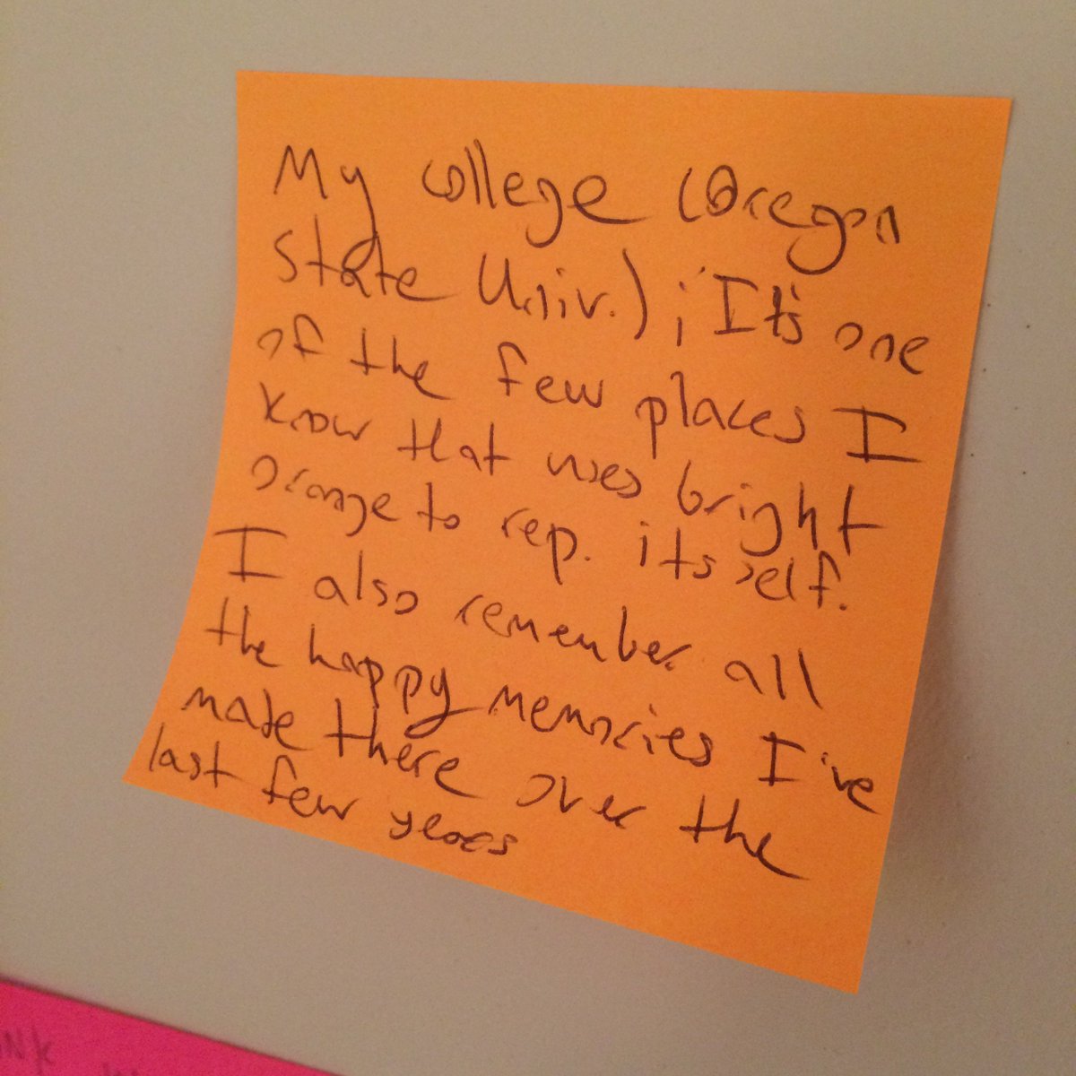 BradyGallery's tweet image. Okay… it’s not the #GWU buff &amp;amp; blue, but we still like this #orange #ColorMemory of @oregonstateuniv