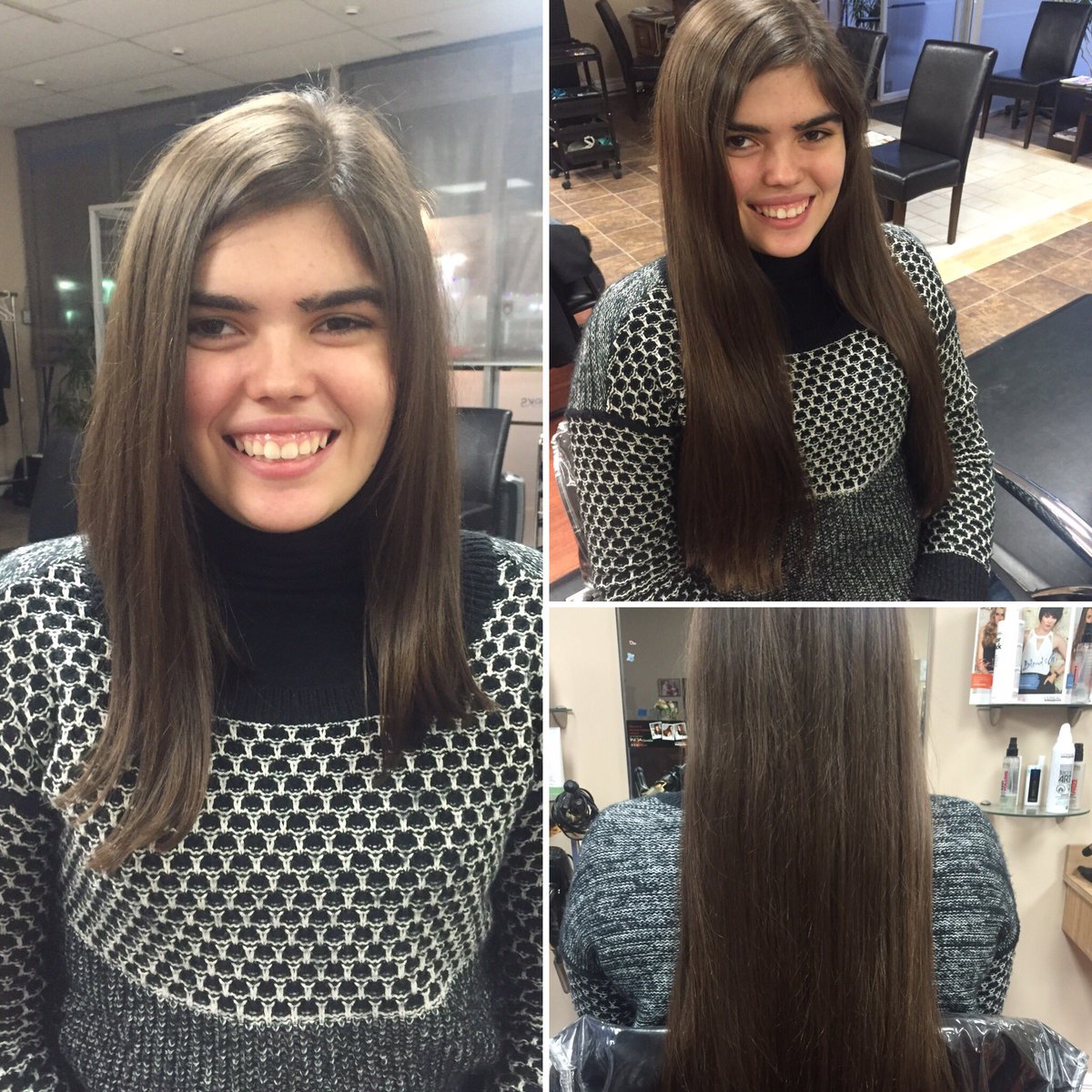 Total makeover for @amy_vdm_33 beautiful #newhair #newlook  #donatehair #wigsforkids #calihairworks