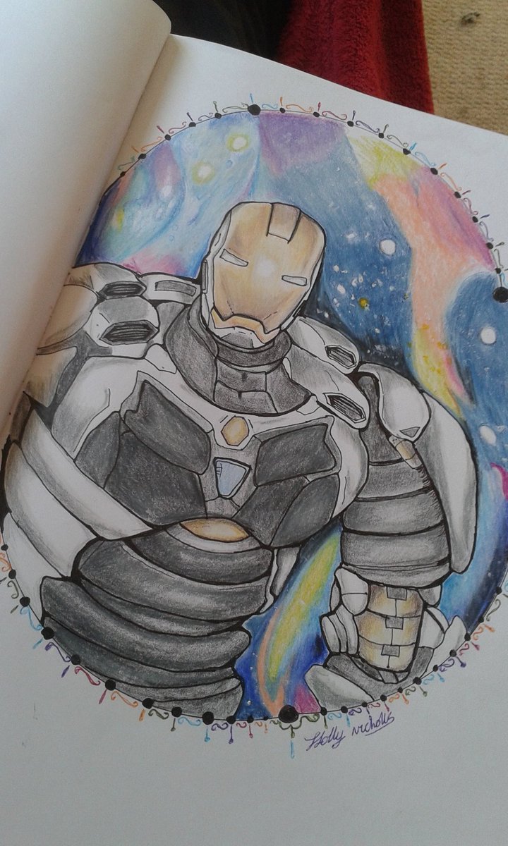 Foxabilly's tweet photo. #robertdowneyjr Space Iron.  Drawn By myself.  Hope this isn't too disappointing. https://t.co/tEwsuCeWf6