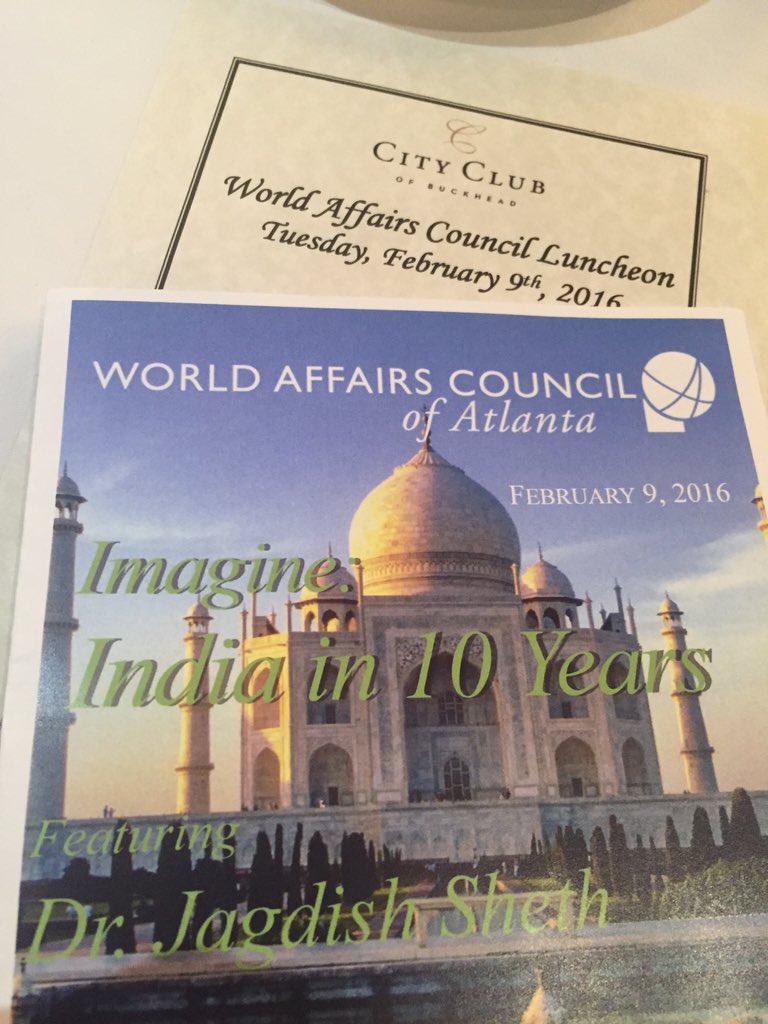 gaindochamber's tweet photo. The #GIACC board is at @CCofBuckhead for the India in 10 yrs event w/ @EmoryUniversity Prof. Jagdish Sheth! https://t.co/snR2ORdIao
