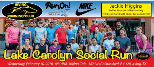 Join us, @NikeRunning &amp; @CryoXCryosauna for our #social #run! #LasColinas #Irving #DFW #TX meetup.com/Irving-Running…