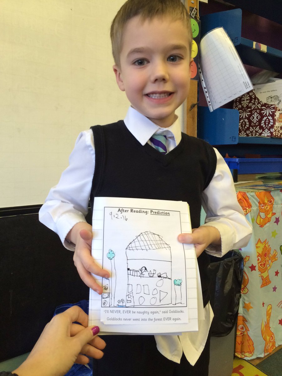 beanxmissrisk's tweet photo. Our dragon delivered a letter today!We read Goldilocks then predicted what happened next. #thinkingreaders https://t.co/rrHgLME1Fw