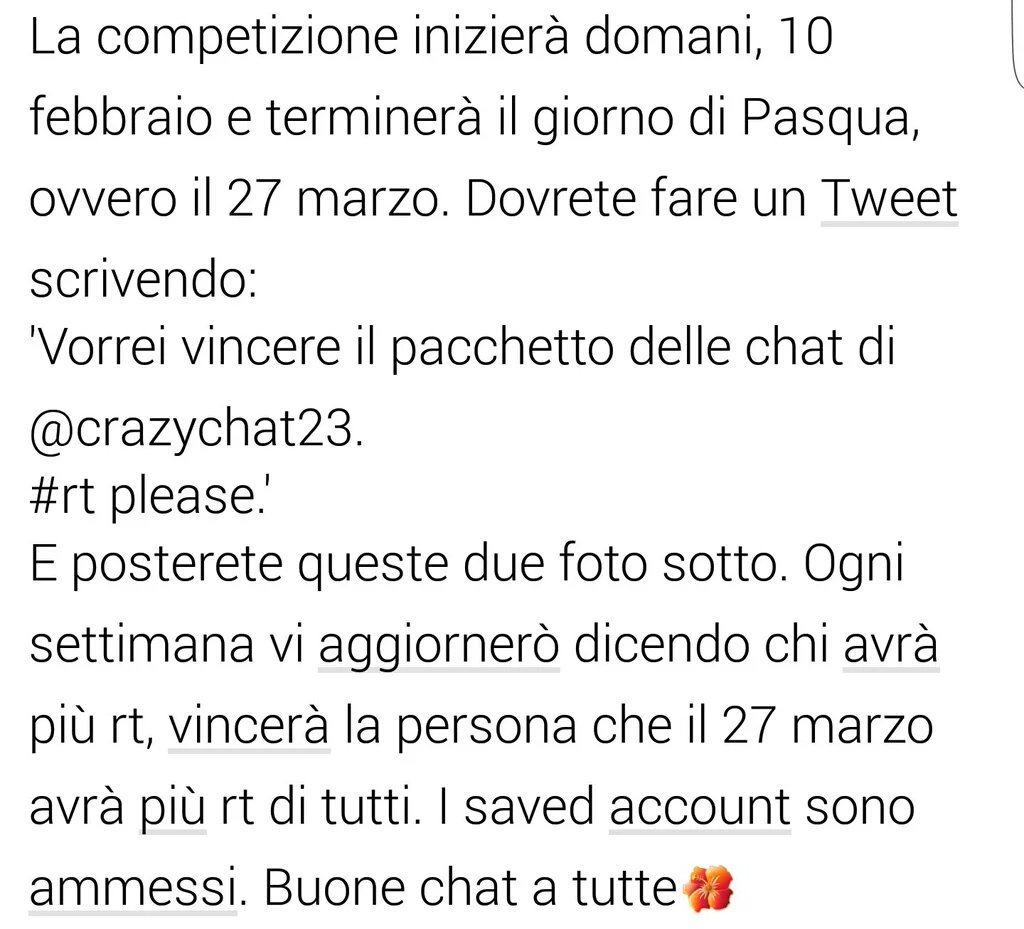 pnkqueenn's tweet image. Vorrei vincere il pacchetto delle chat di @crazychat23 
#rt please
