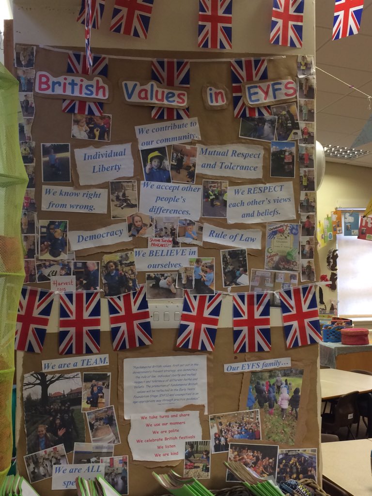 We're always promoting British values in EYFS... #Britishvalues #weareallspecial