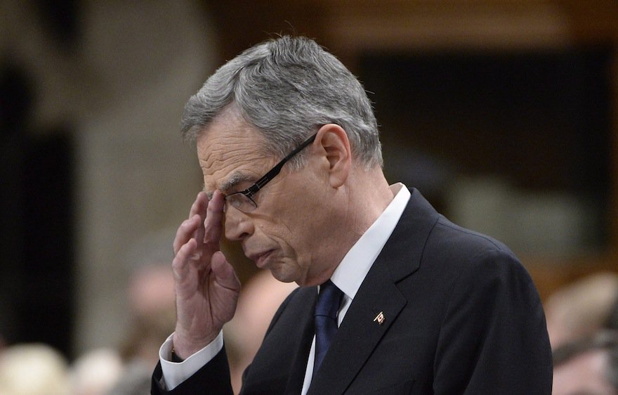 macleans's tweet photo. Joe Oliver is back, trying to scare people into thinking it’s 1993 again https://t.co/qkiiaBxBkb #cdnpoli https://t.co/pecQnbsywL