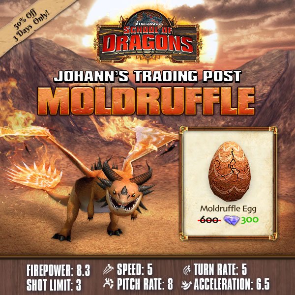 School of Dragons on Twitter: "Fan the flames with the #Moldruffle ...