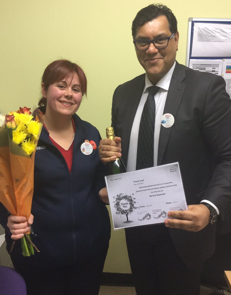 Congratulations Tertia on your Service Superstar award. #excellentservice
