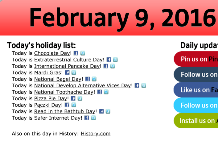 Temperrr's tweet image. In case you were wondering what holiday today is