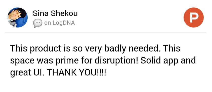 My thoughts on LogDNA on <a href="/ProductHunt/">Product Hunt 😸</a> producthunt.com/tech/logdna#co…